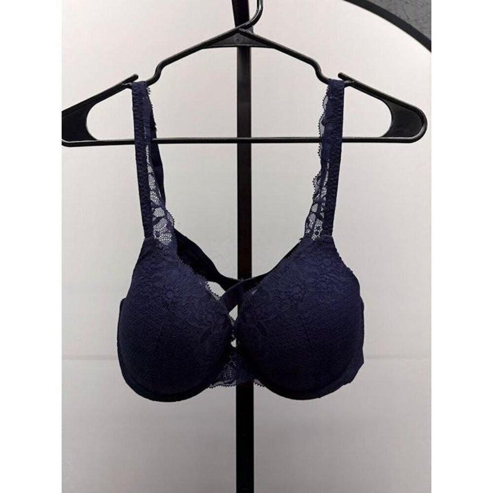 Aerie Navy Blue Lace Underwire Push Up Bra